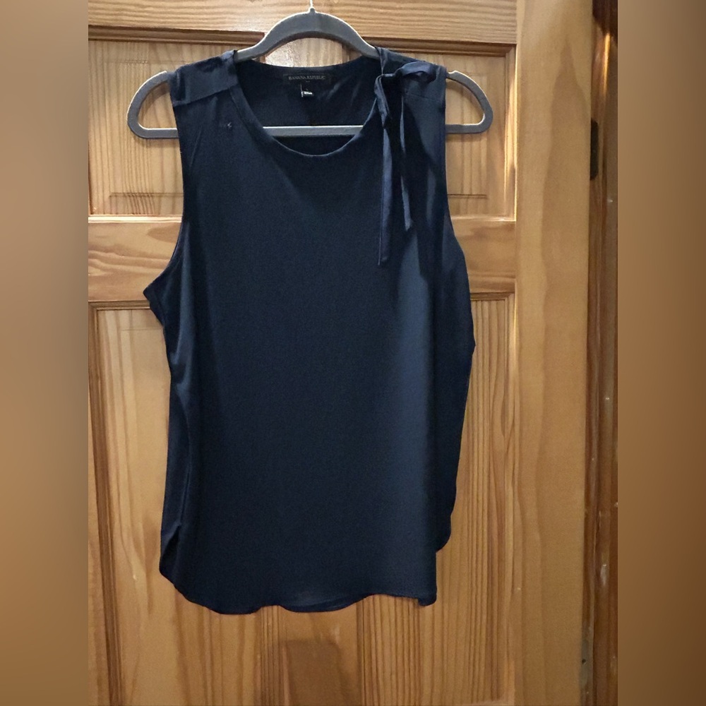 Banana Republic Midnight Blue Sleeveless Blouse